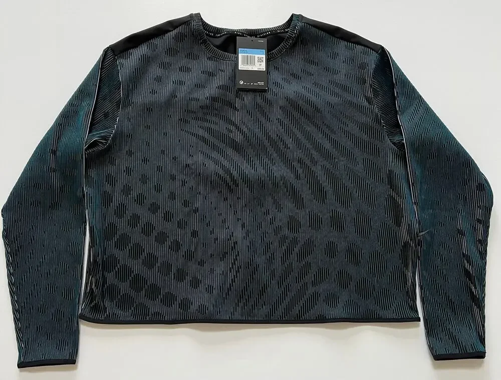 Nike Women's Run Division Midlayer Top CU6168 010 Dri-Fit Size M $80 NWT
